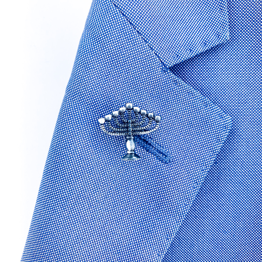 Brož Židovský svícen Chanukija 