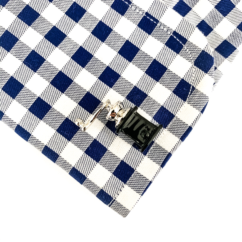 Manžetové knoflíčky Ruční mlýnek na kávu 