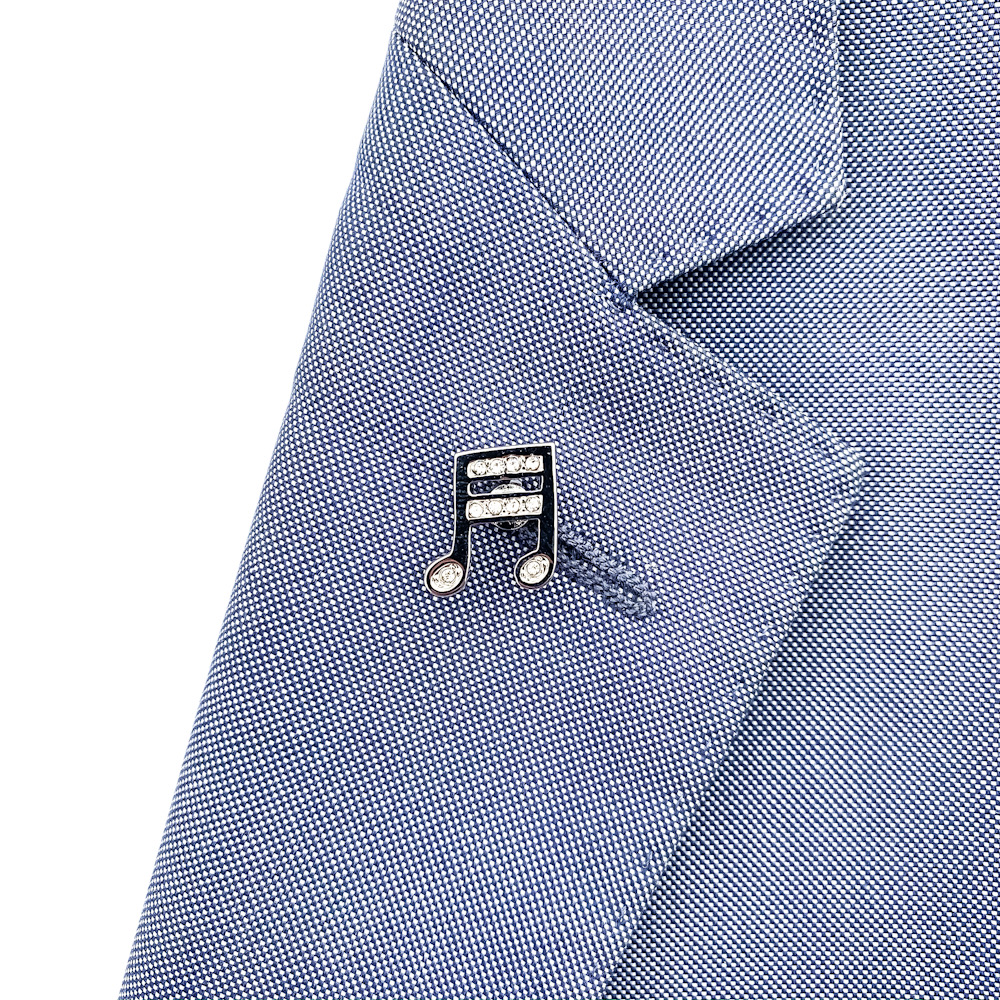 Brož Nota s krystaly 