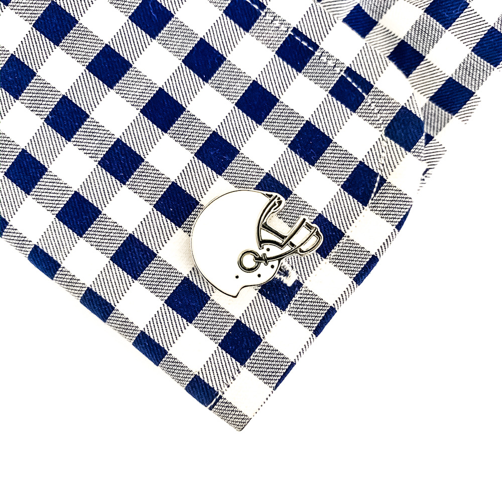 Manžetové knoflíčky Helma a míč na americký fotbal