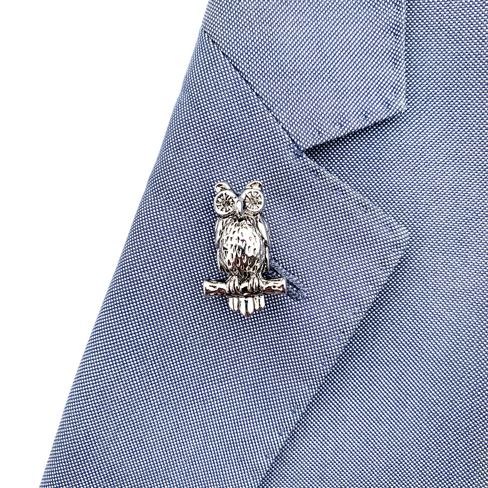 Brož Sova na větvi 