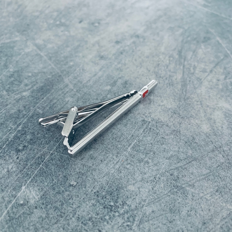 Spona na kravatu L červené