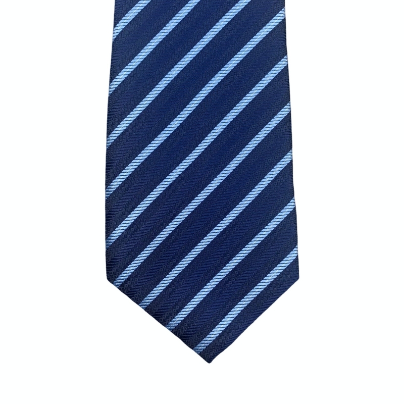 Modrá kravata Pruhy 