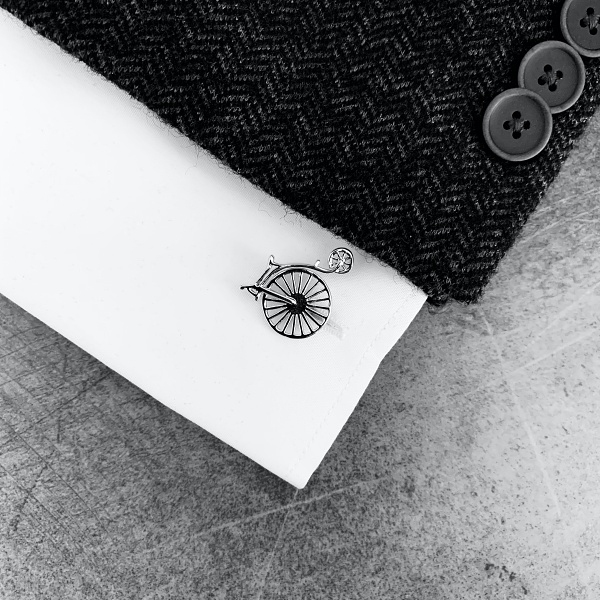 Manžetové knoflíčky Vysoké retro kolo 