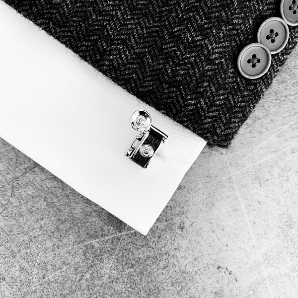 Manžetové knoflíčky Fotoaparát s bleskem 