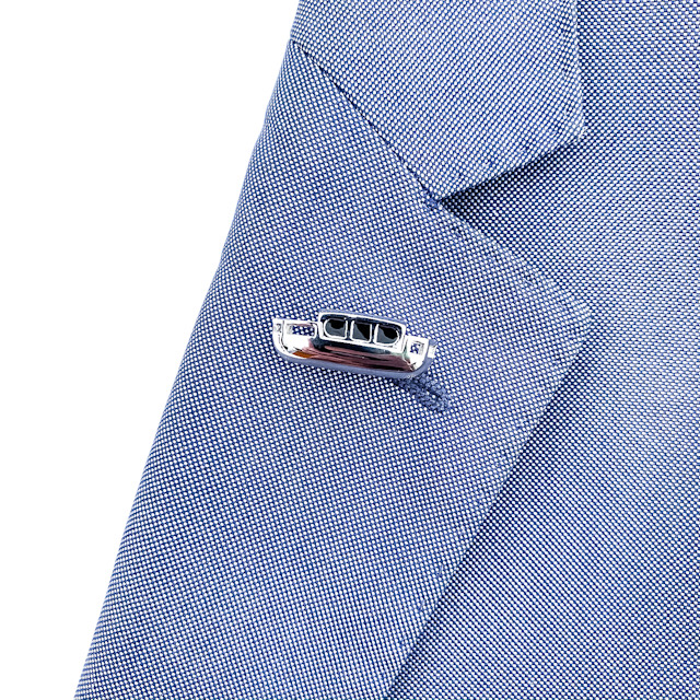 Brož Lodička stříbrná 