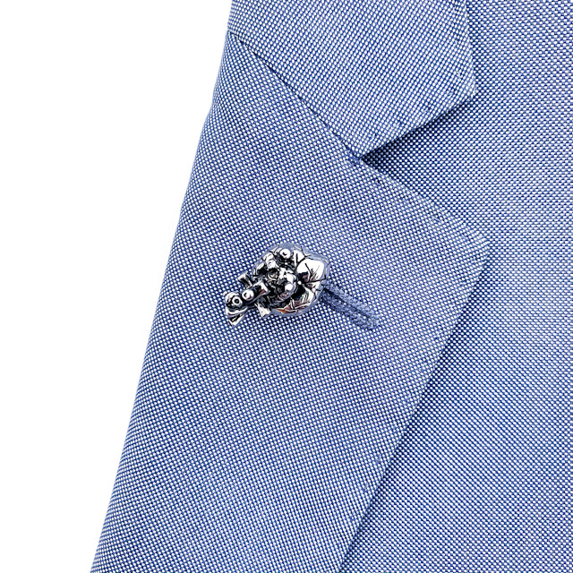 Brož Lidské srdce stříbrné 