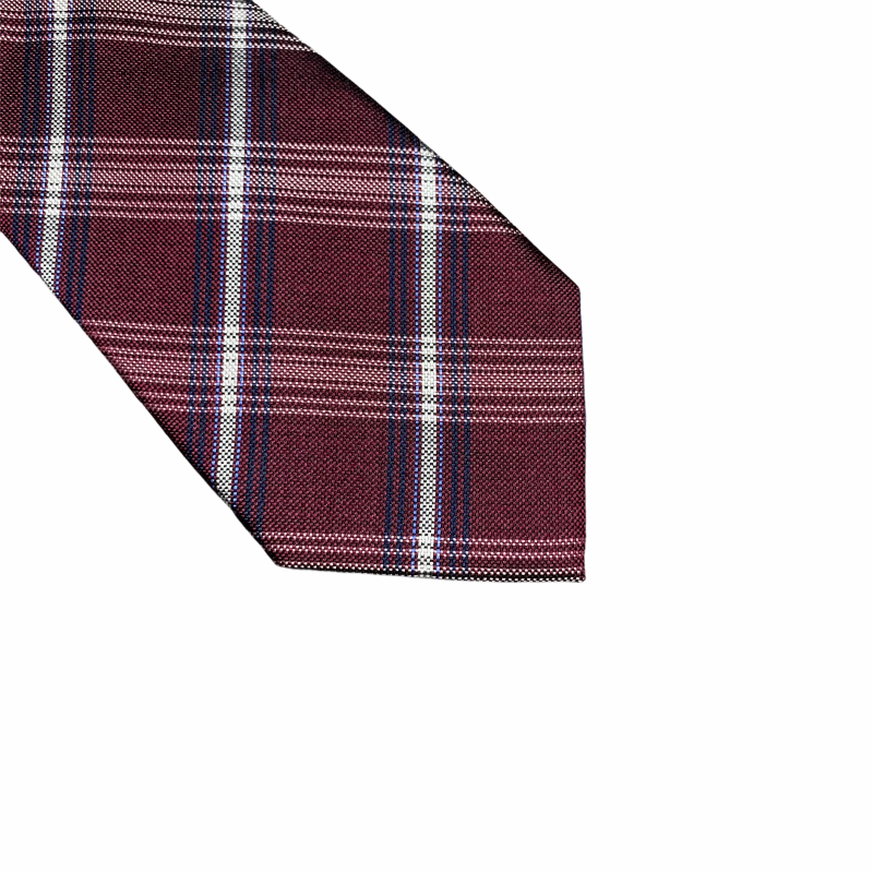 Vínová kravata Marks Spencer Check 