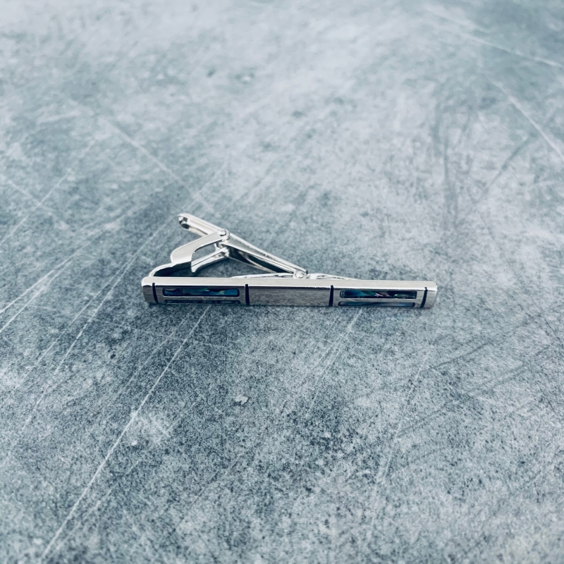 Stříbrná spona na kravatu Bumper 