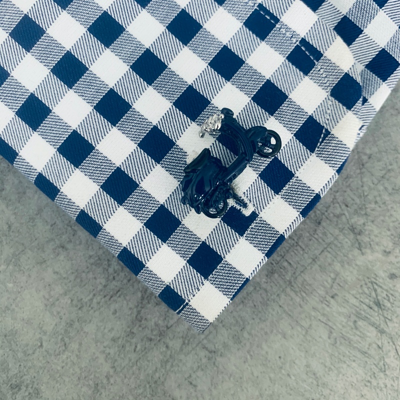 Manžetové knoflíčky modrý Skútr 