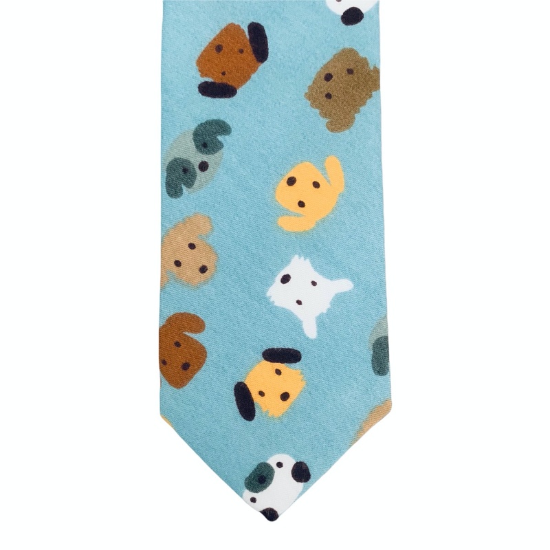 Modrá kravata Pejsci 
