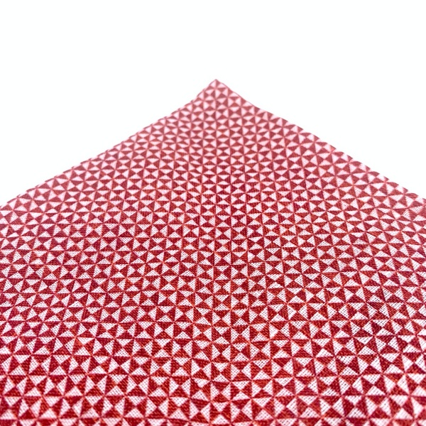 Červeno - bílý kapesník do saka Blažek Triangle