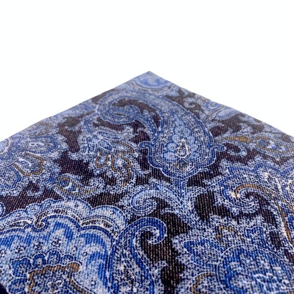 Černý kapesník do saka Blažek Paisley 