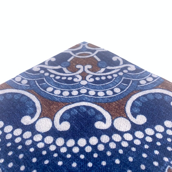 Modrý kapesník do saka Blažek Ornament