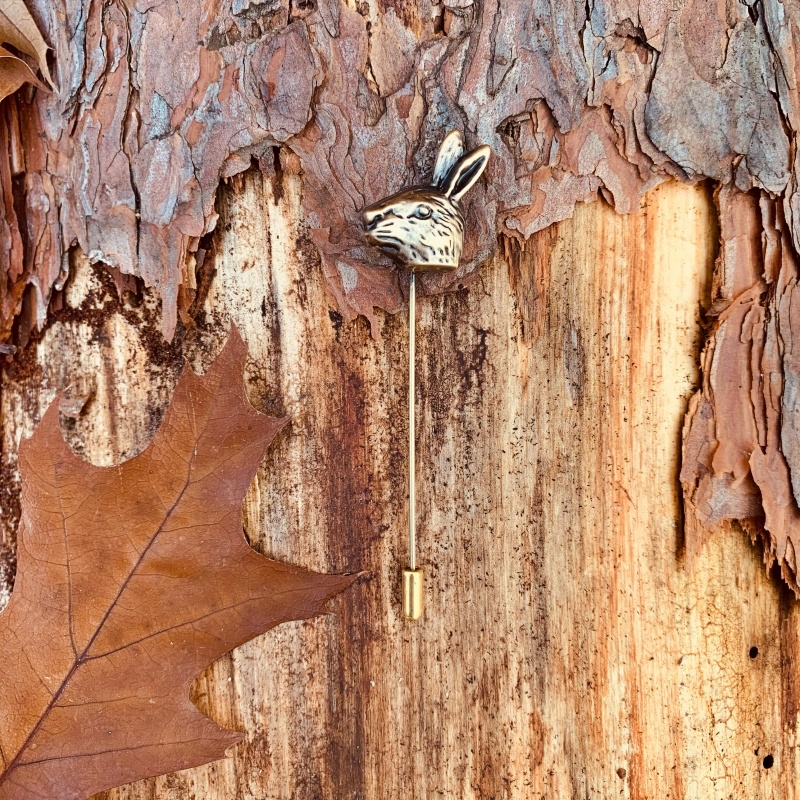 Vintage zlatá brož Zajíc 