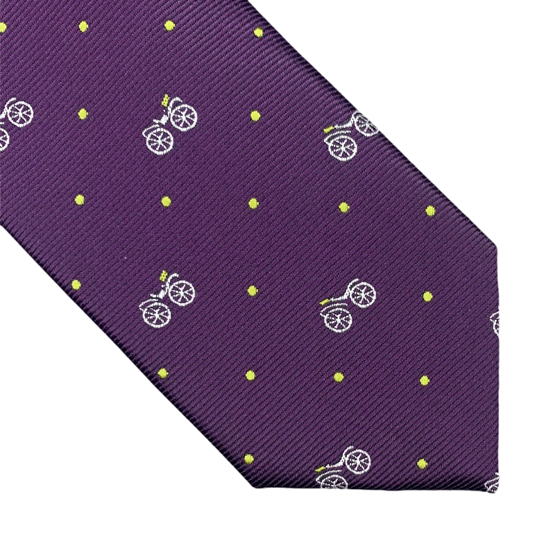Fialová kravata Kočár 