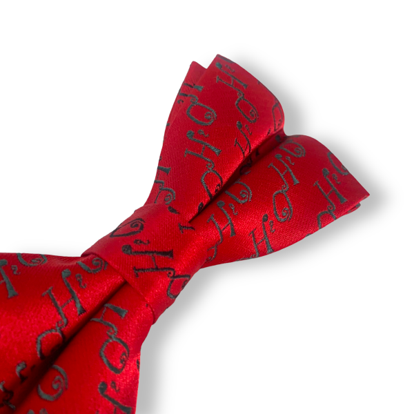 Červený vánoční motýlek HOHOHO