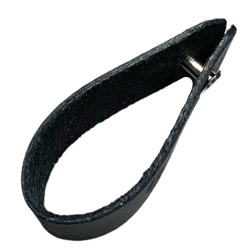 Černá kožená klíčenka Jízdní kolo 