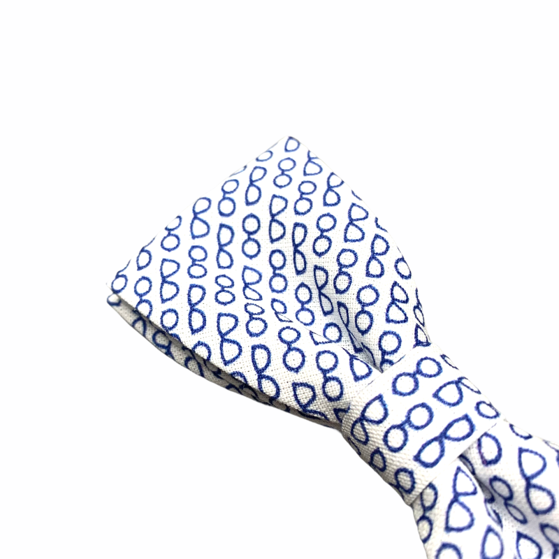 Bílo - modrý motýlek Čiré brýle 