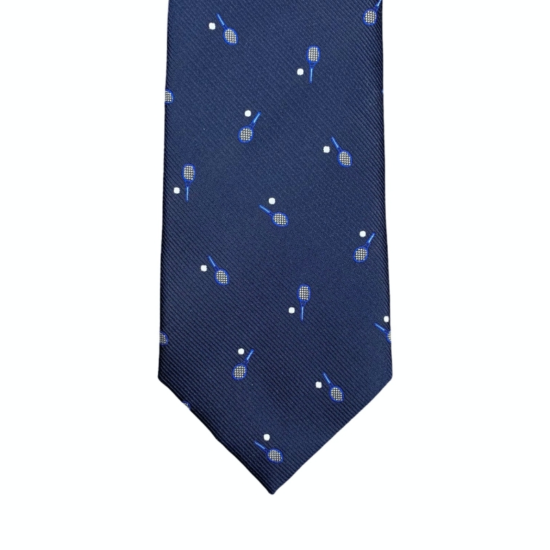 Modrá kravata Tenisová raketa