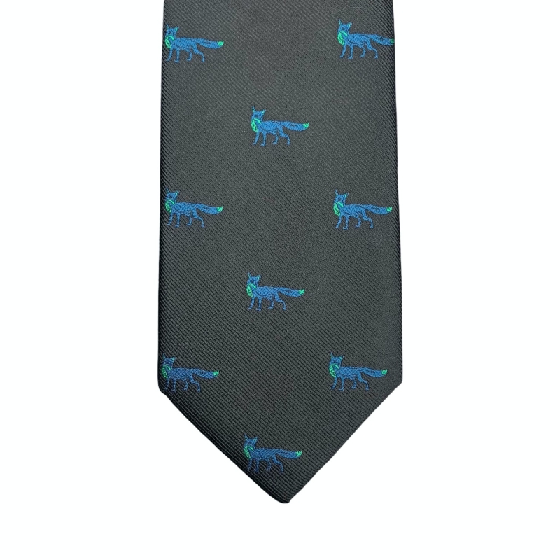 Černá kravata Liška 