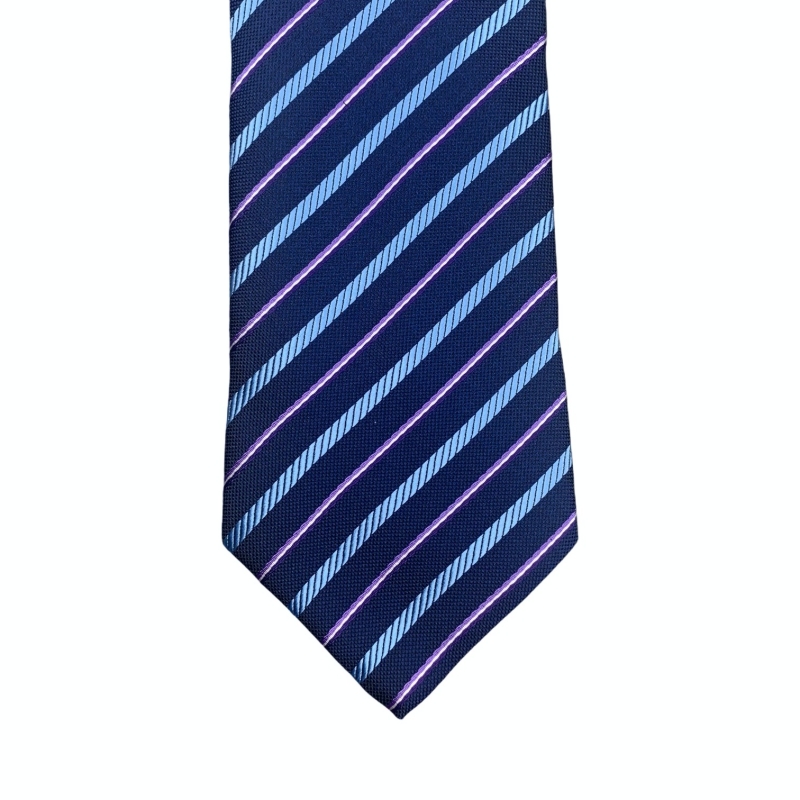 Modrá kravata Purple Stripe