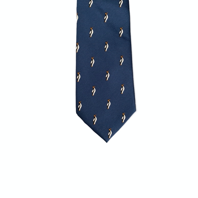 Modrá kravata Tučňák 