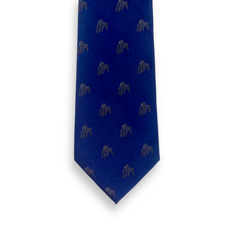 Modrá kravata Gorila 