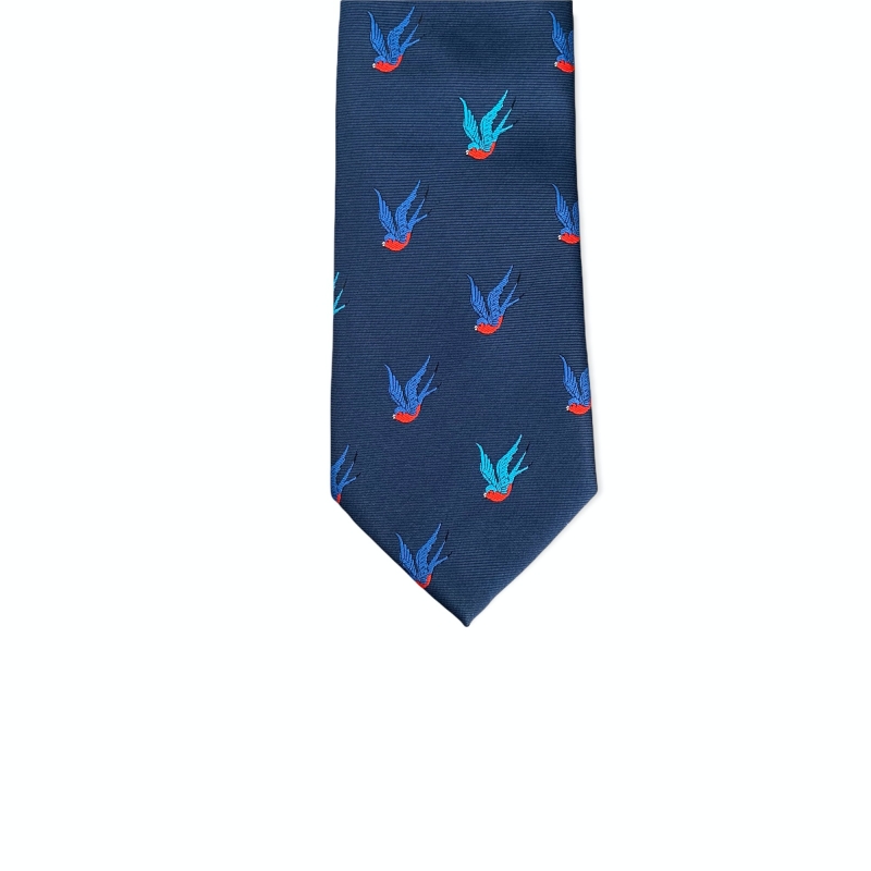 Modrá kravata Vlaštovka 
