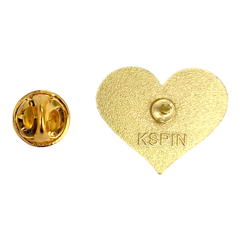 Zlatá brož Srdce LGBT