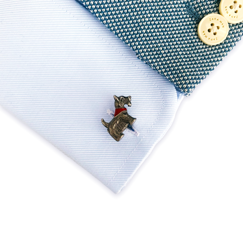 Manžetové knoflíčky Pes - knírač 