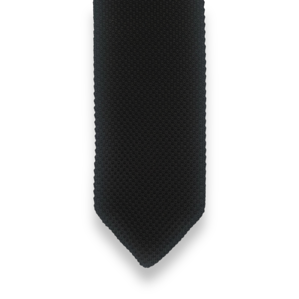 Černá kravata Knit 