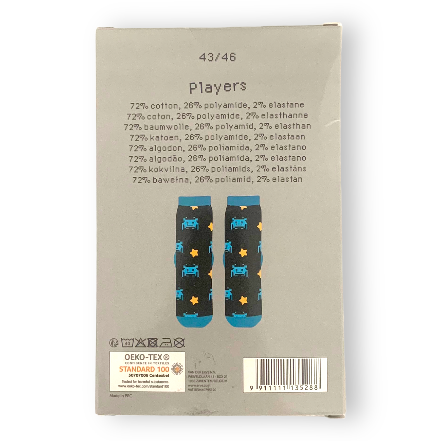 Černo - modré ponožky Spaces 43 - 46