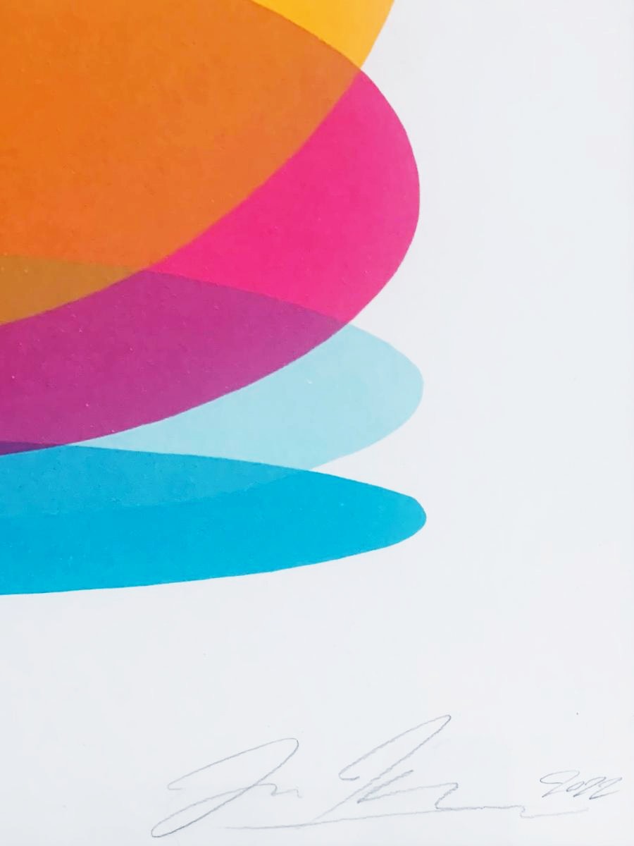 Litografický tisk Rising Ellipse - Jan Kaláb (POINT)