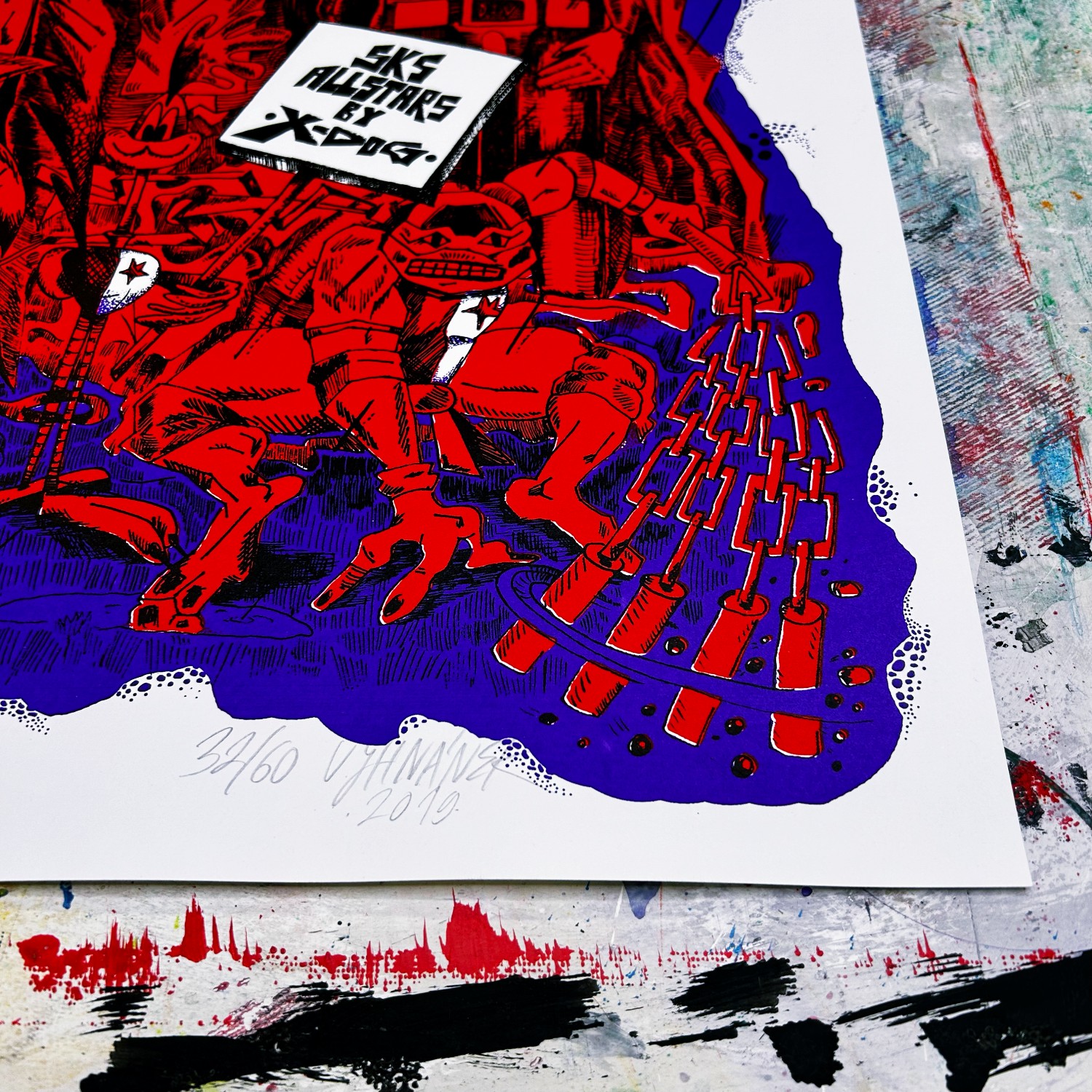 Sítotisk SKS Allstars - Ondřej Vyhnánek (X-DOG)