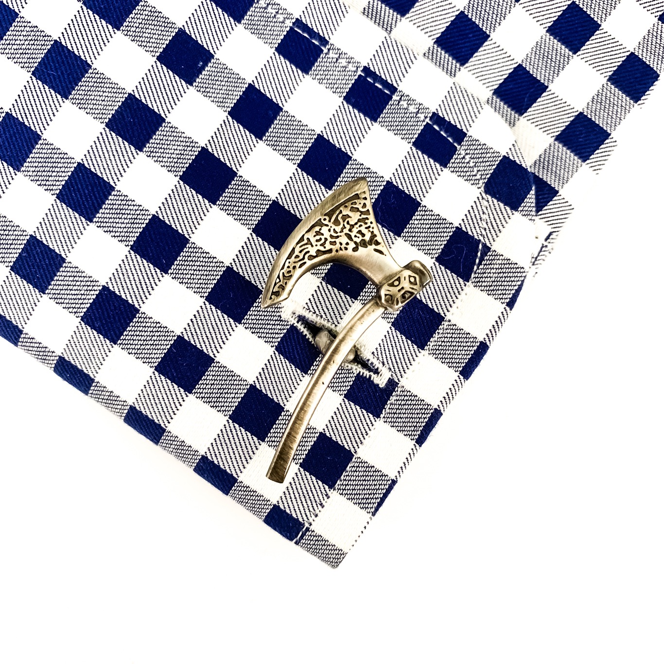 Manžetové knoflíčky Válečná sekera a štít