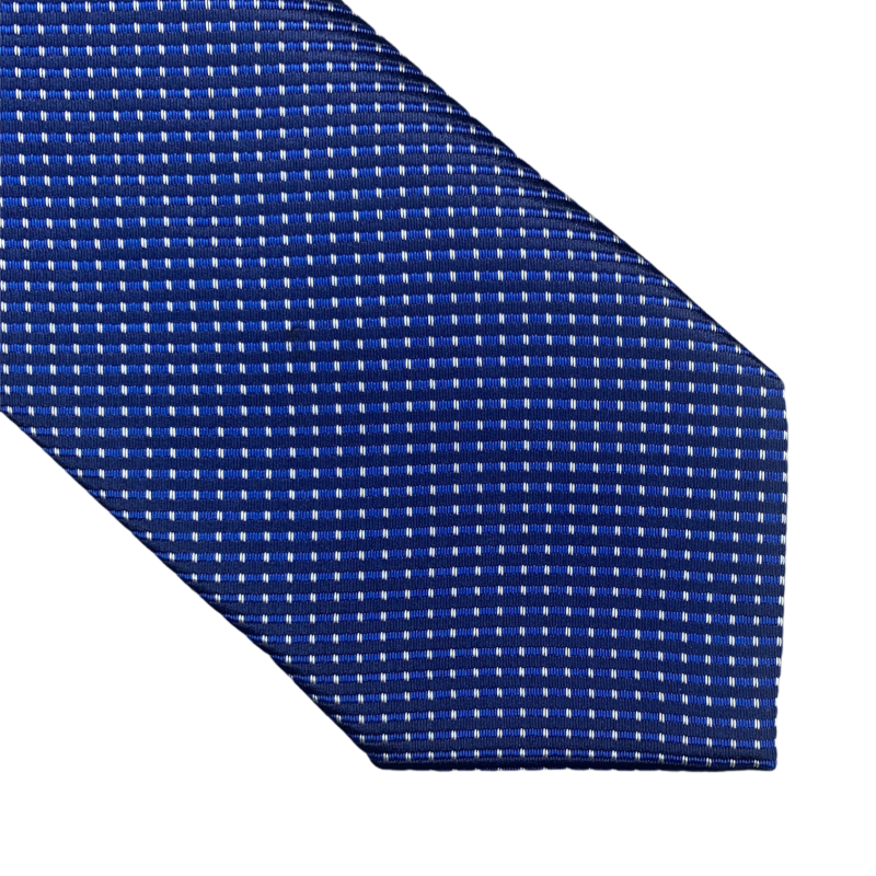 Modro - černá kravata Square 