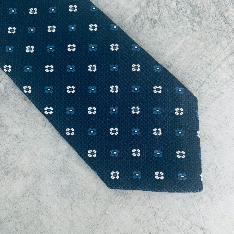 Modrá kravata Blažek Flower 