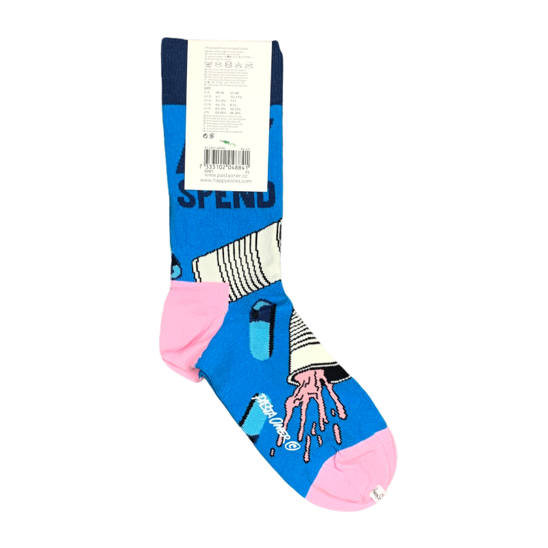 Modré ponožky Happy Socks Pasta Oner EU 36 - 40