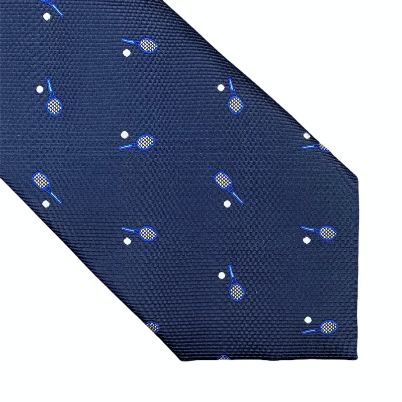 Modrá kravata Tenisová raketa