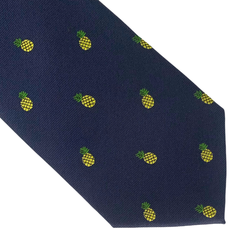 Modrá kravata Ananas 