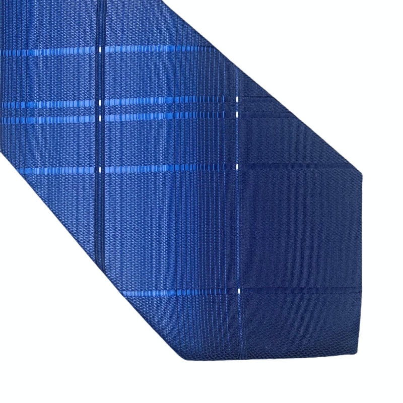 Modrá kravata Check Lines 