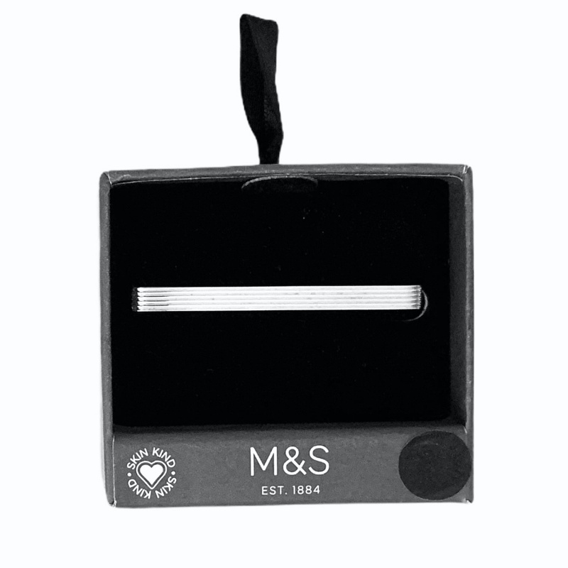 Stříbrná spona na kravatu Marks and Spencer Lines 