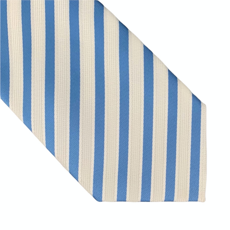 Modro - bílá kravata Pruhy 