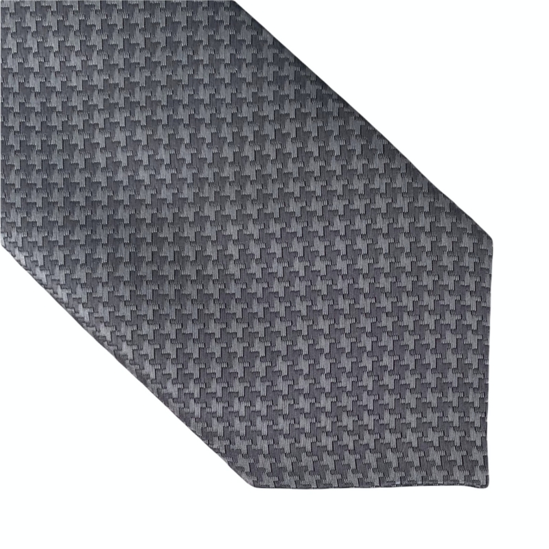 Šedá kravata Houndstooth