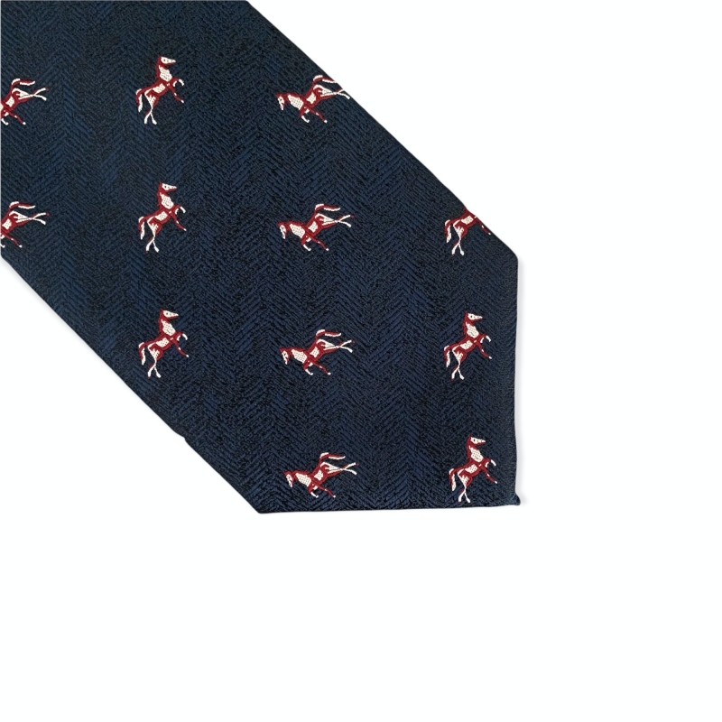 Modro - černá kravata Kůň 