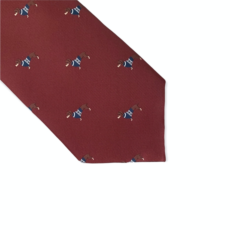 Červená kravata Pes - jezevčík 