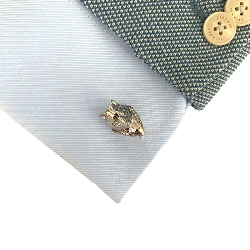 Manžetové knoflíčky Vlčí hlava