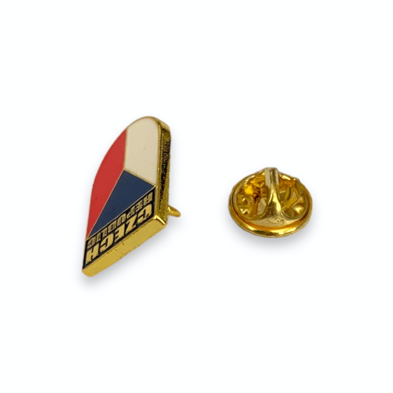 Zlatá brož Vlajka Czech Republic 