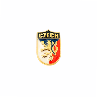 Zlatá brož Vlajka Czech se lvem - II. jakost 